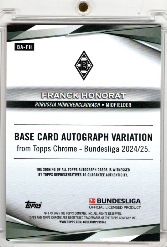 2024-25 Topps Chrome Bundesliga Orange Auto Franck Honorat /25 Borussia Mönchengladbach