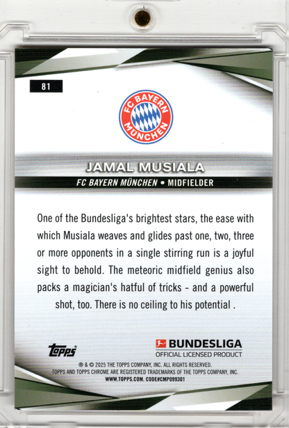 2024-25 Topps Chrome Bundesliga Gold Refractor Jamal Musiala /50 FC Bayern