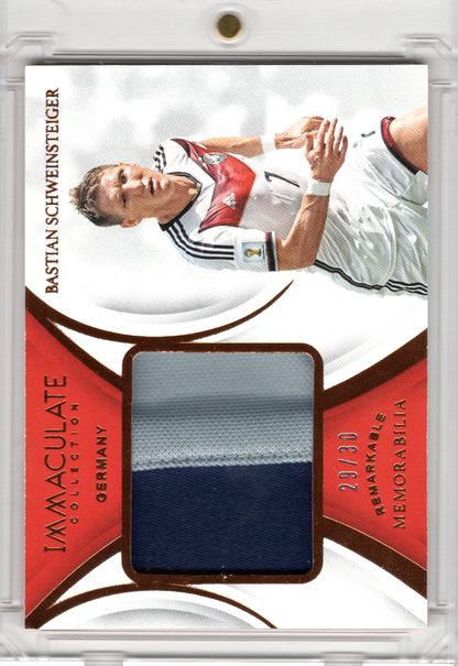 2018-19 Panini Immaculate Soccer Match Worn Patch Bastian Schweinsteiger /30 DFB