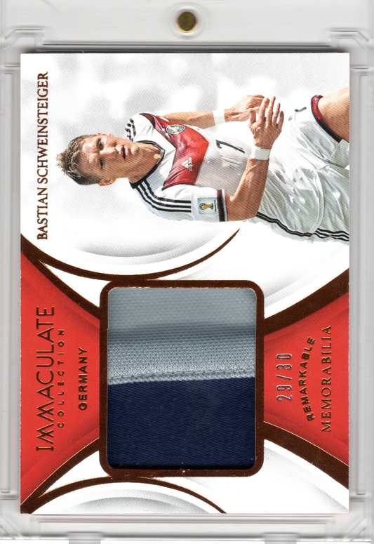 2018-19 Panini Immaculate Soccer Match Worn Patch Bastian Schweinsteiger /30 DFB