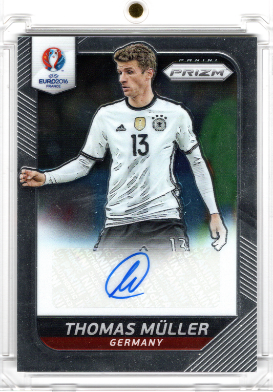 2016 Panini Prizm Soccer UEFA Euro Auto Thomas Müller DFB