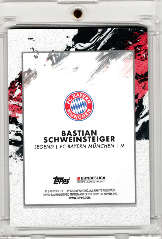 2024-25 Topps Inception Bundesliga Legacy Green Bastian Schweinsteiger /75 FC Bayern München