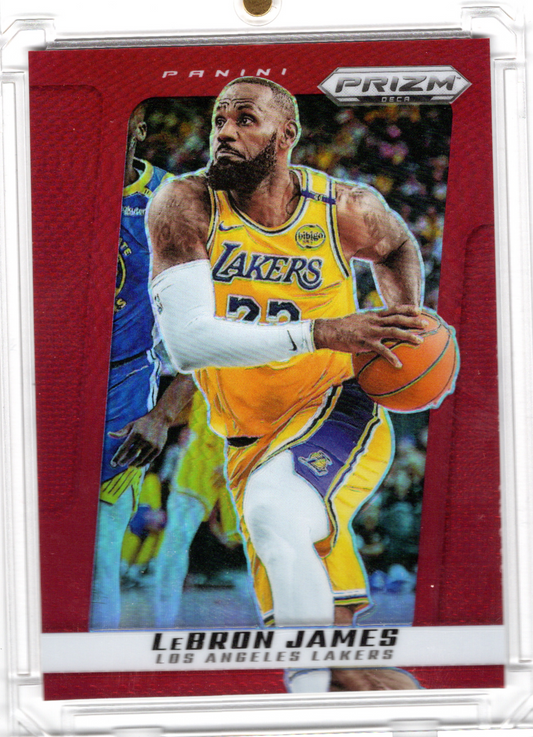 2024-25 Panini Prizm Deca Red Lebron James 84/199 Los Angeles Lakers