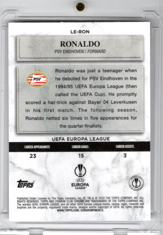 2023-24 Topps Stadium Club Chrome Ronaldo R9 Legends of Europe PSV Eindhoven