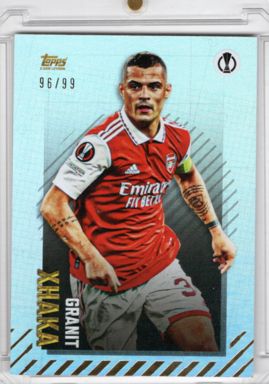 2023 Topps Gold Europa League Granit Xhaka 96/99 FC Arsenal
