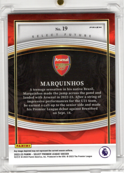 2022-23 Panini Select Premier League Future Rookie Marquinhos Prizm FC Arsenal