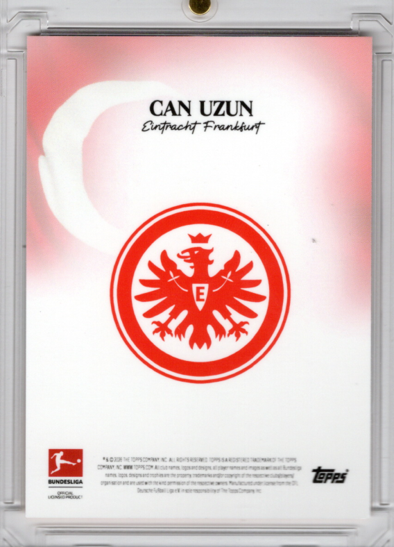 2026 Topps Bundesliga International Stars Orange Can Uzun 19/25 Eintracht Frankfurt