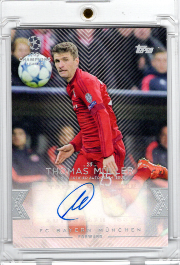 2016 Topps Showcase Champions League Auto Thomas Müller FC Bayern München