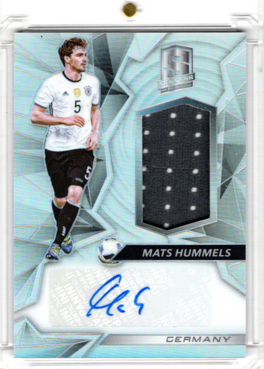 2016-17 Panini Spectra Soccer Jersey Auto Mats Hummels Karte 2/199 DFB.