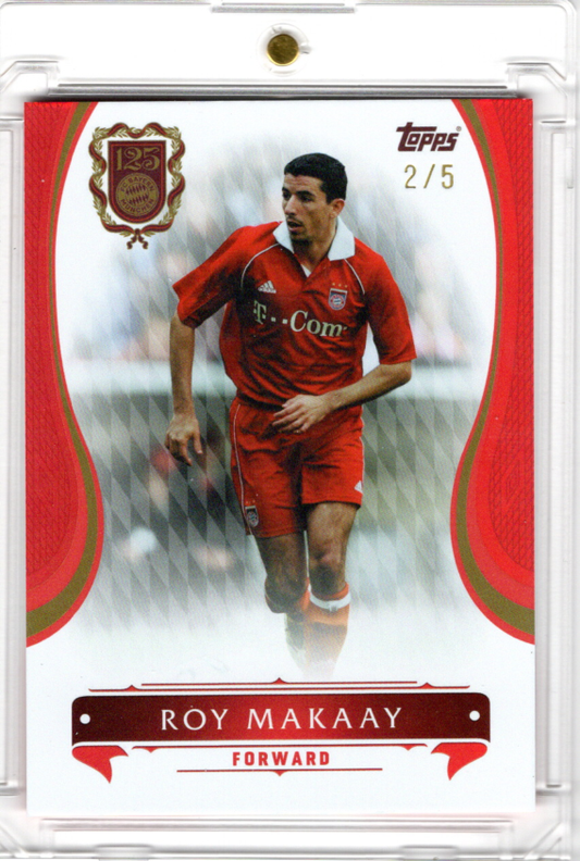 2025 Topps 125 Jahre FC Bayern Set Roy Makaay Karte 2/5.