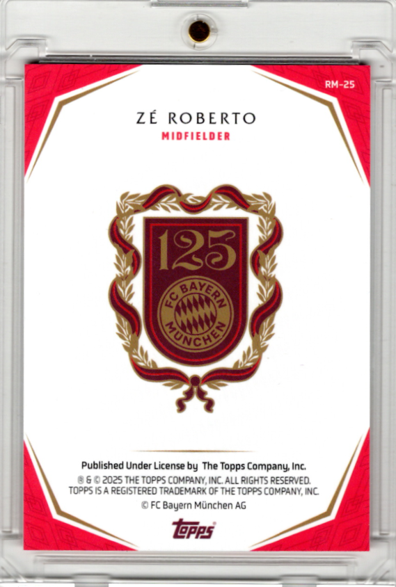 2025 Topps 125 Jahre FC Bayern Set Rekordmeister Ze Roberto 3/5
