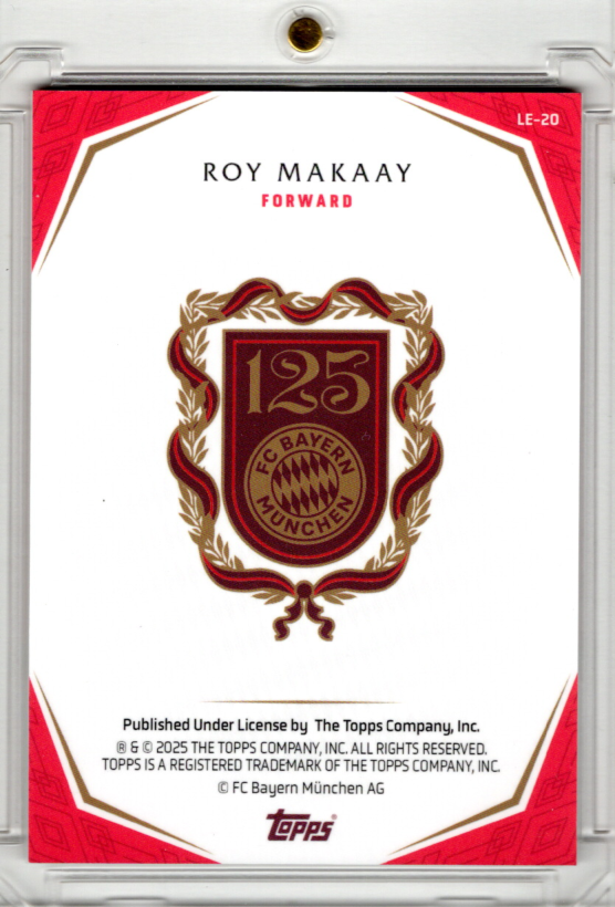 2025 Topps 125 Jahre FC Bayern Set Roy Makaay 2/5