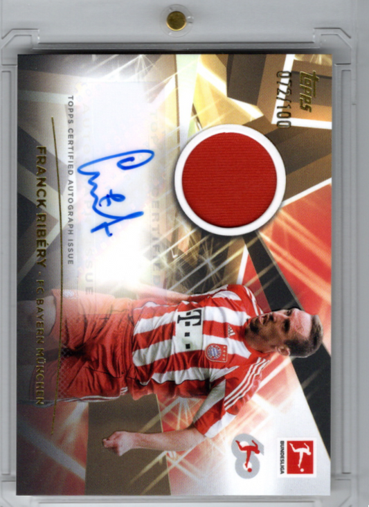 2023-24 Topps 60 Jahre Bundesliga Auto Jersey Franck Ribery Karte 72/100 FC Bayern.