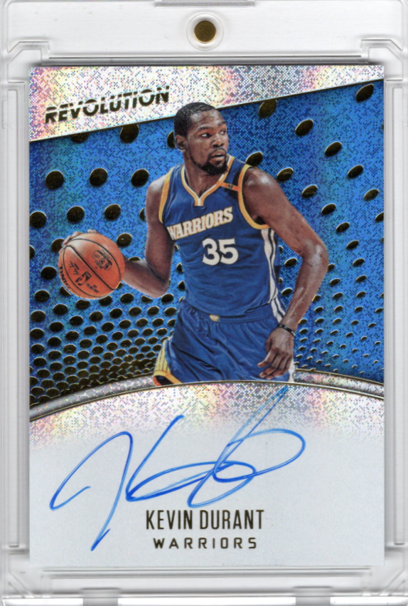 2017-18 Panini Revolution Autograph Kevin Durant Karte Golden State Warriors.
