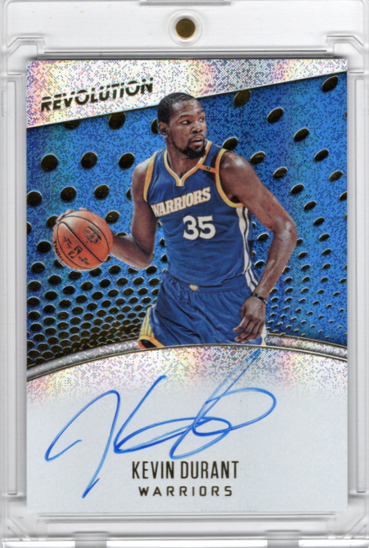2017-18 Panini Revolution Autograph Kevin Durant Karte Golden State Warriors.