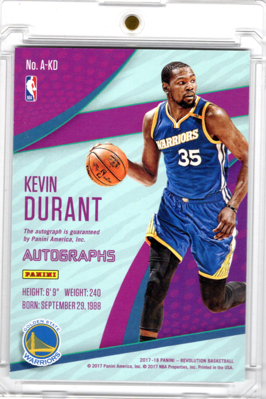 2017-18 Panini Revolution Autograph Kevin Durant Golden State Warriors