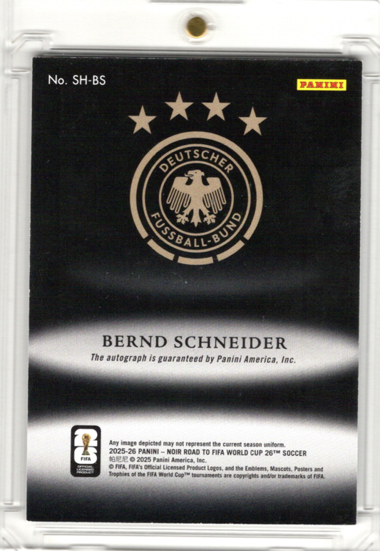 2025-26 Panini Noir FIFA Shadow Signatures Auto Bernd Schneider 02/49 DFB