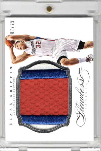 2013-14 Panini Flawless Patches Blake Griffin Karte 07/25 Los Angeles Clippers.