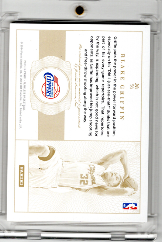 2013-14 Panini Flawless Patches Blake Griffin 07/25 Los Angeles Clippers
